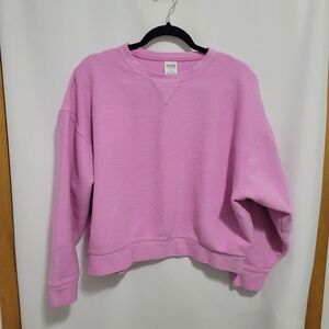 Pink Victoria's Secret Pink Ribbed L/S Top, Size M